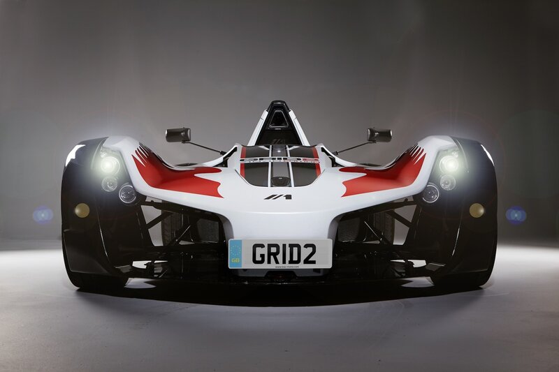 front view of a race car