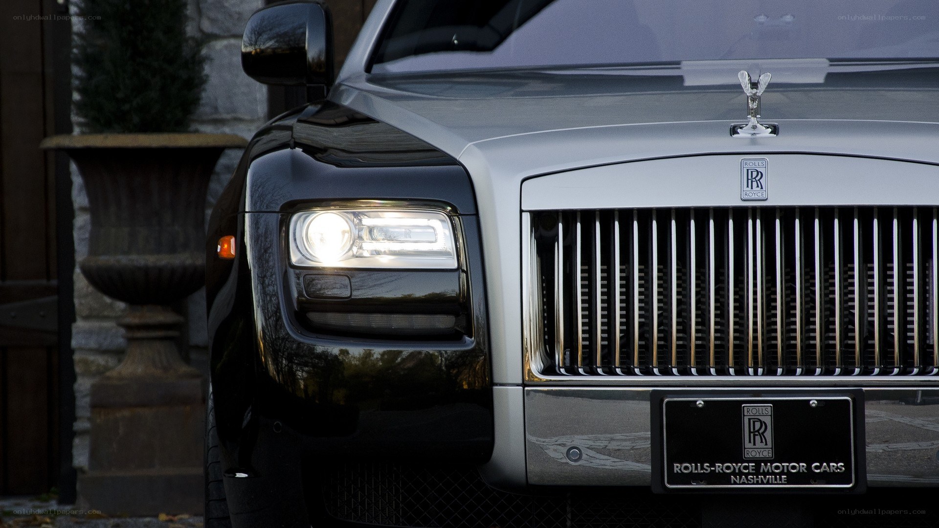 Front view of a Rolls-Royce
