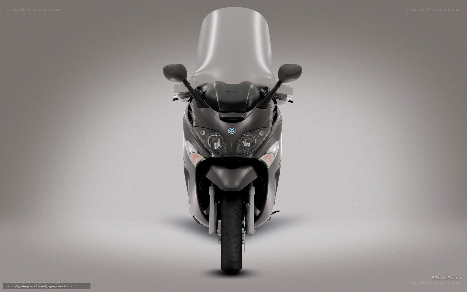 front view of a scooter