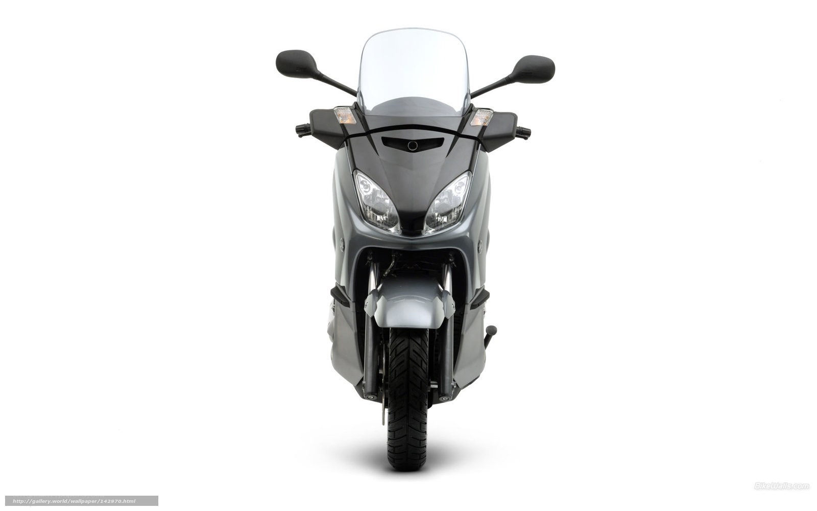 front view of a scooter