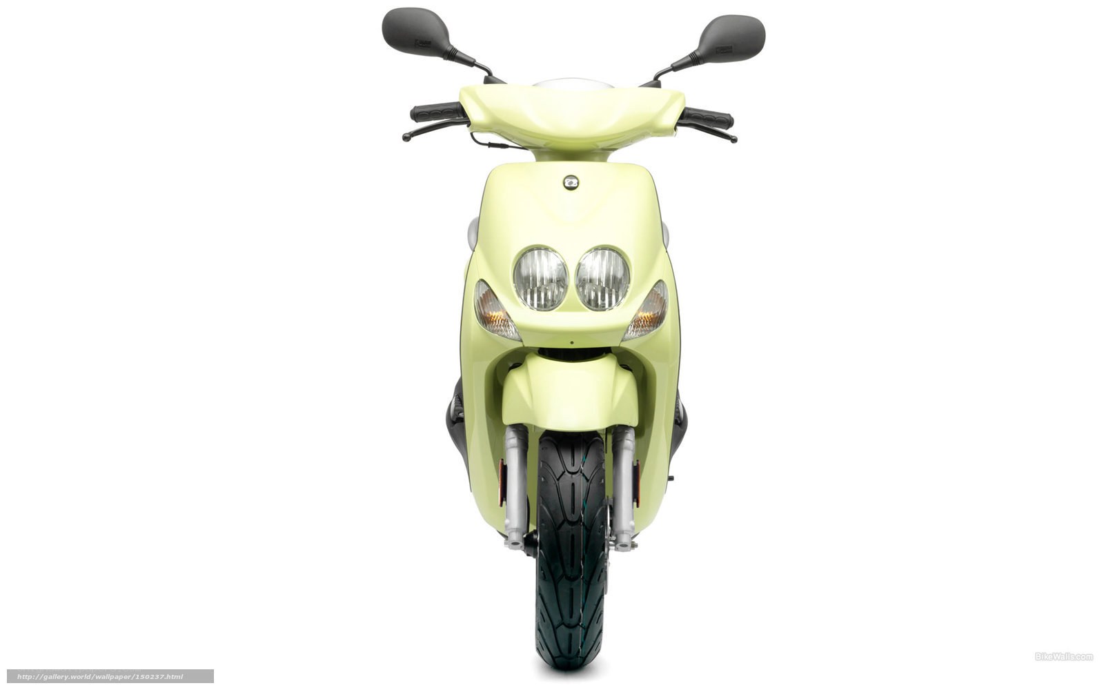 front view of a scooter