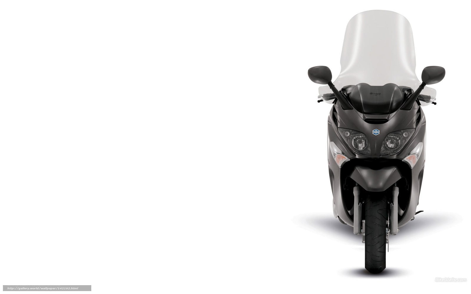 front view of a scooter