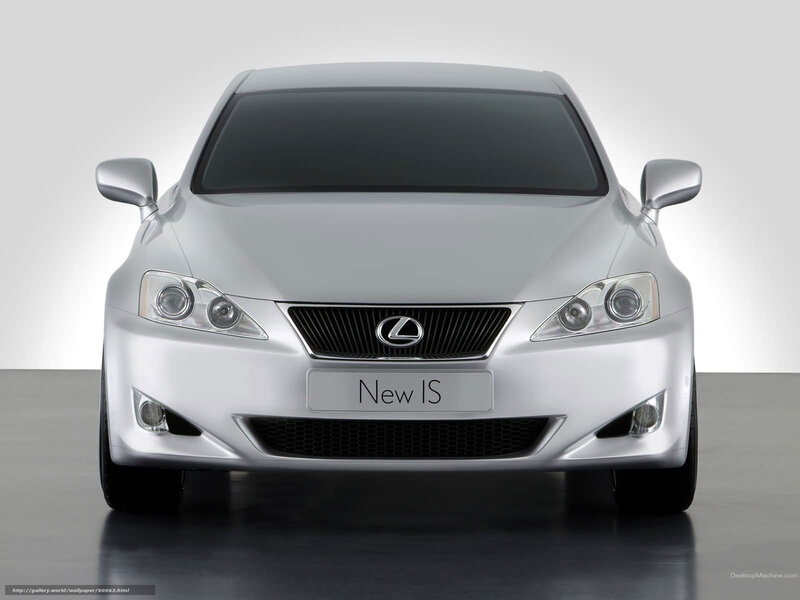 Front view of a silver Lexus IS