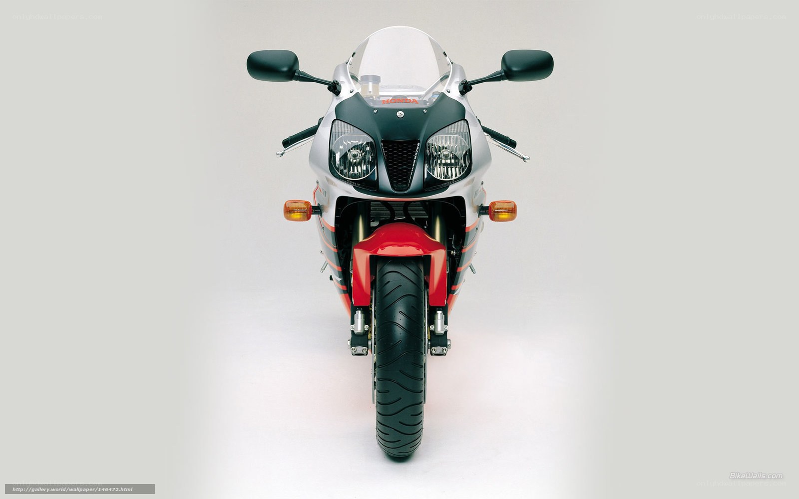 front view of a sport motorcycle