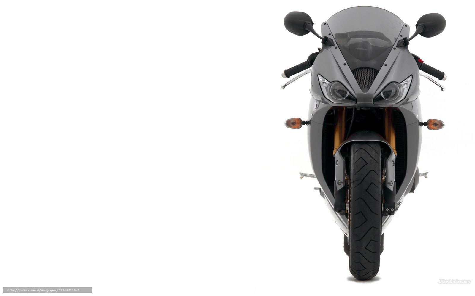 front view of a sport motorcycle