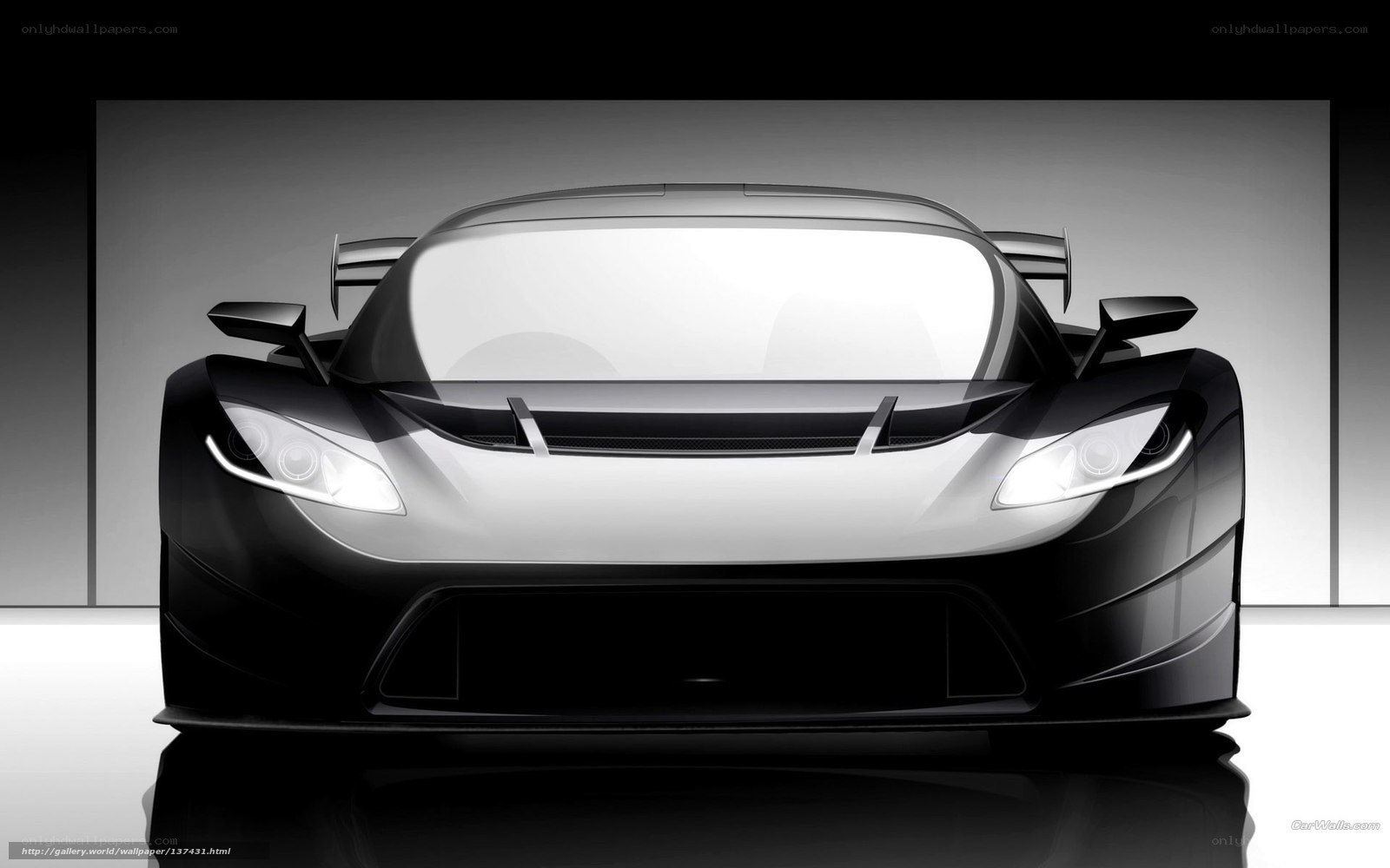 front view of a sports car