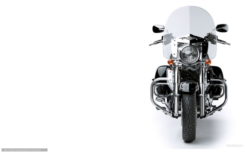 front view of a touring motorcycle