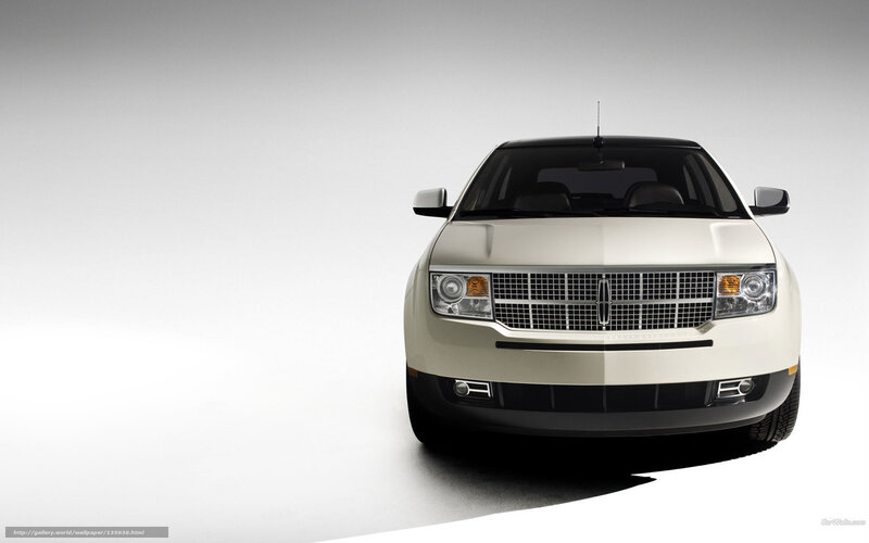 front view of a white lincoln suv