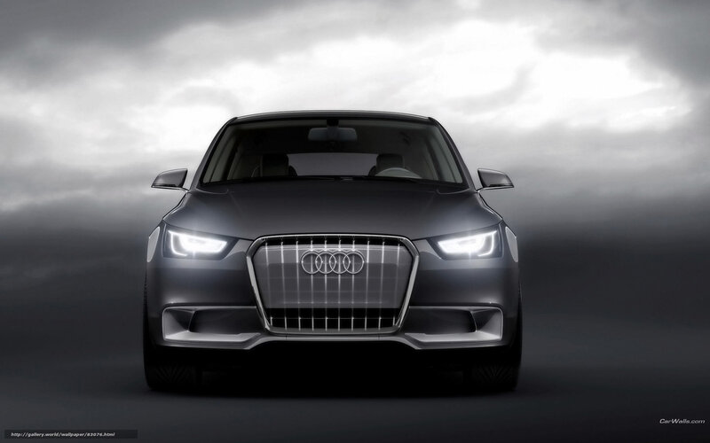 Front View of Audi Car — Gray