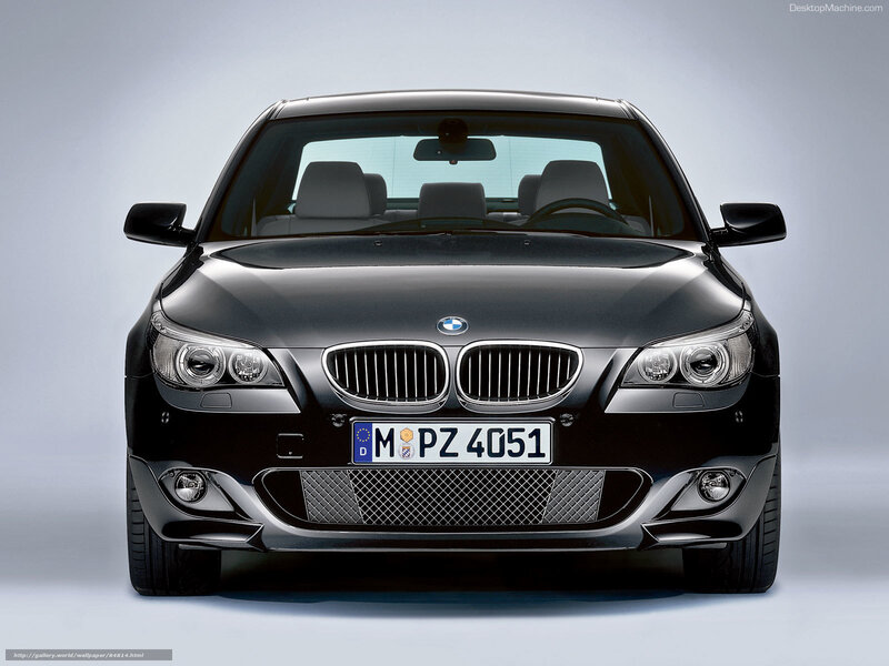 front view of black bmw