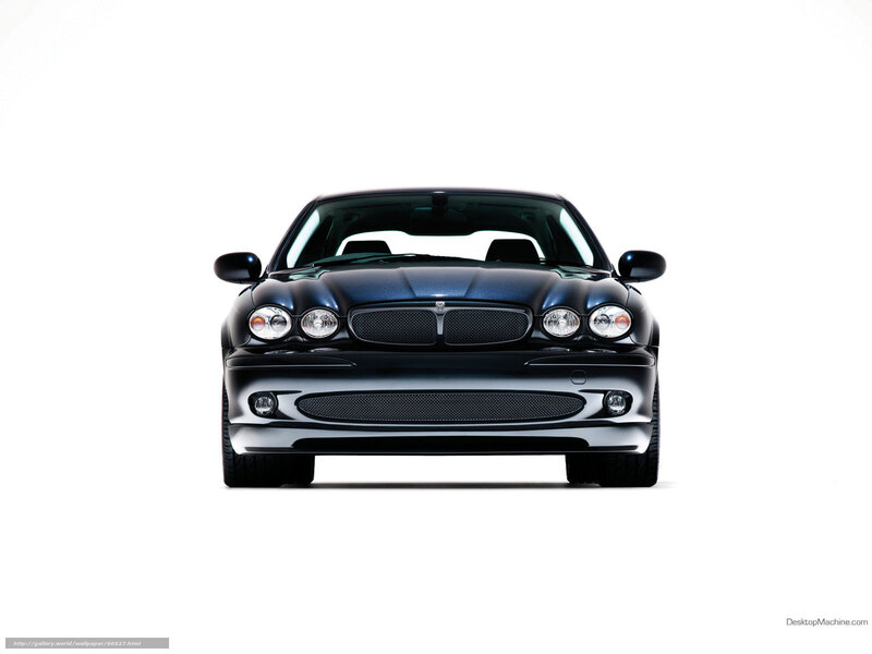 front view of black jaguar car