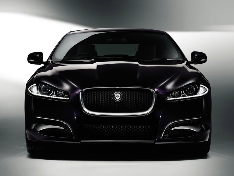 front view of black jaguar