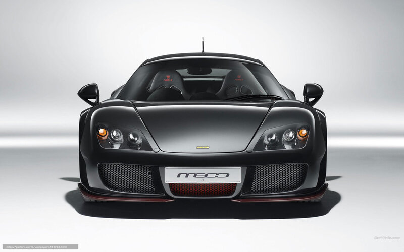 front view of black sports car