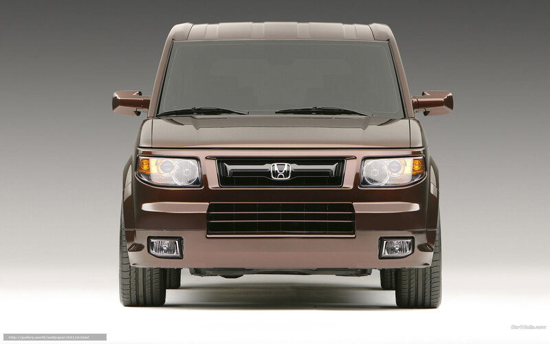 front view of brown honda element