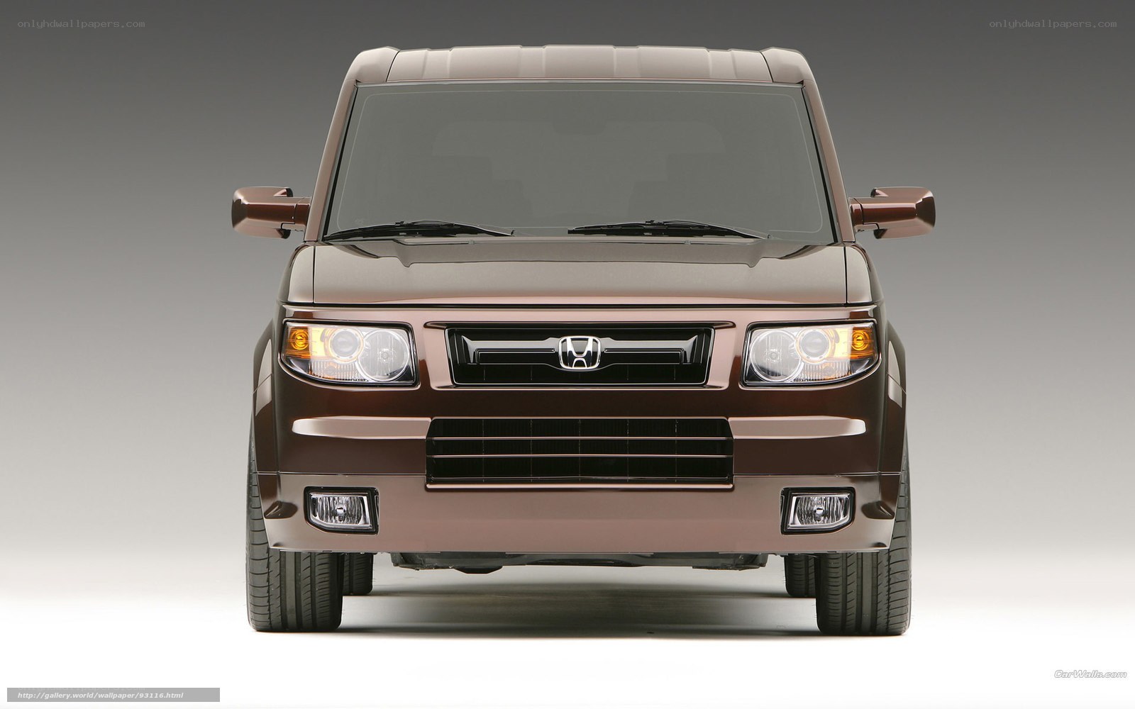 front view of brown honda element