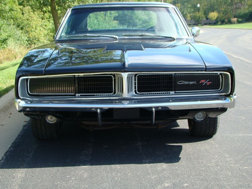 front view of classic car