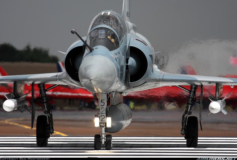 front view of fighter jet