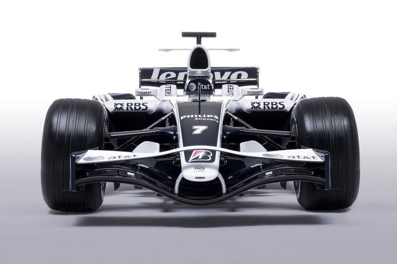 front view of formula one car
