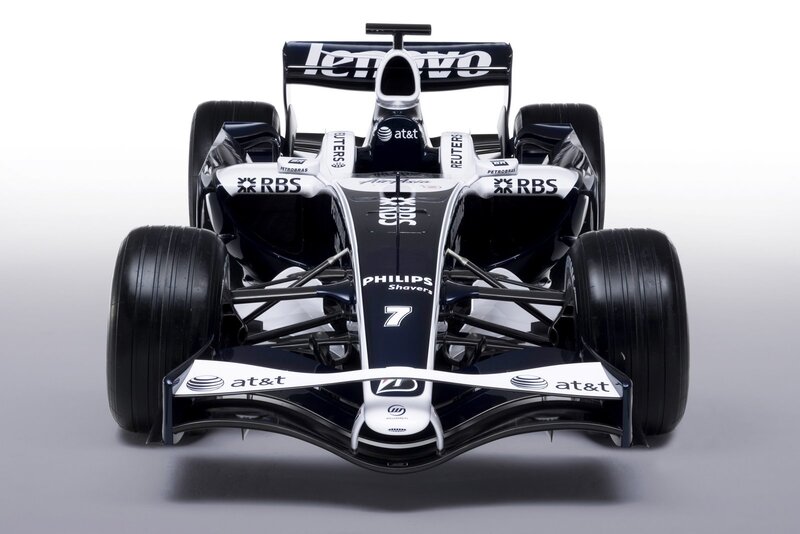 front view of formula one car