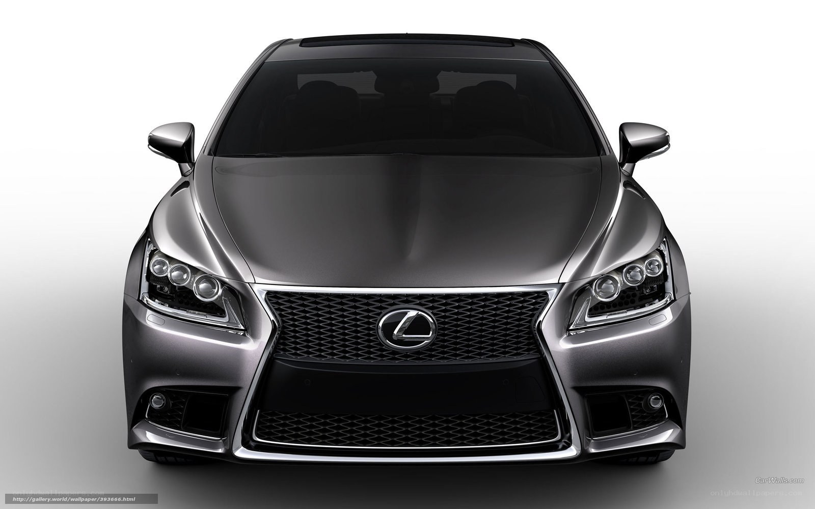front view of lexus car