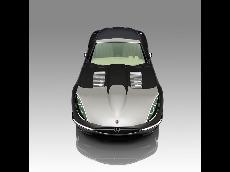 front view of luxury car