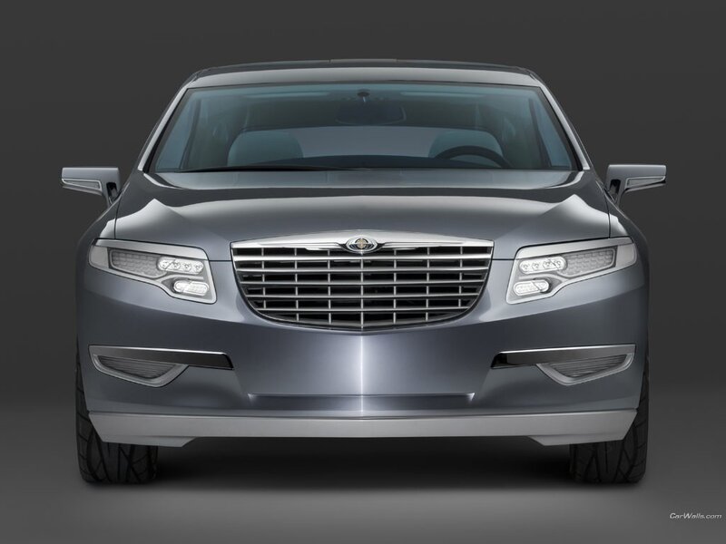 front view of luxury sedan