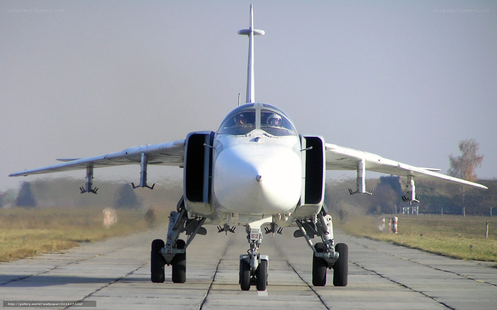 front view of military jet