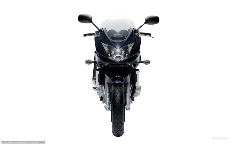 Front View of Motorcycle — Black, Neutral, Photograph