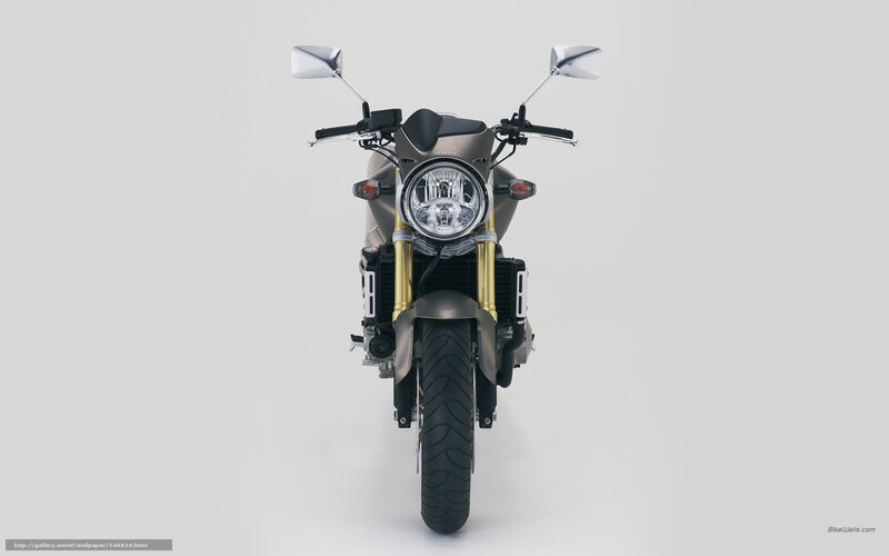 Front View of Motorcycle — Gray, Neutral