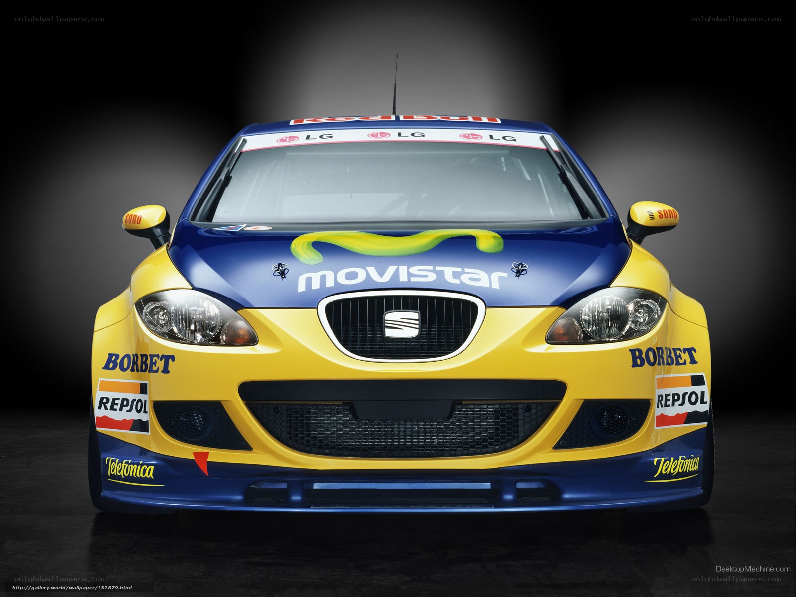 front view of race car