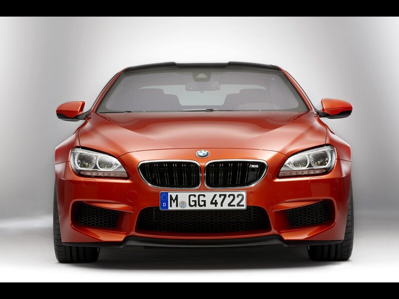 front view of red bmw m6