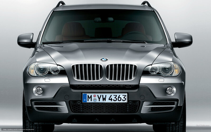 front view of silver BMW X5