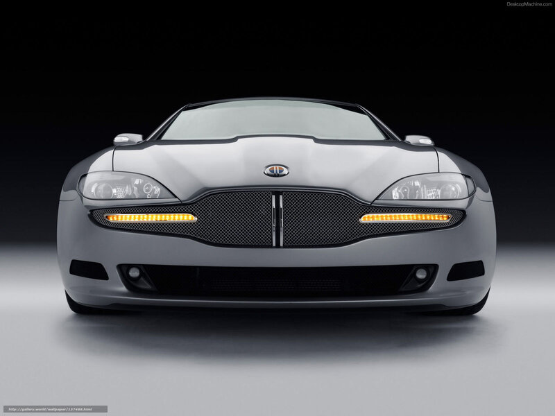 front view of silver sports car