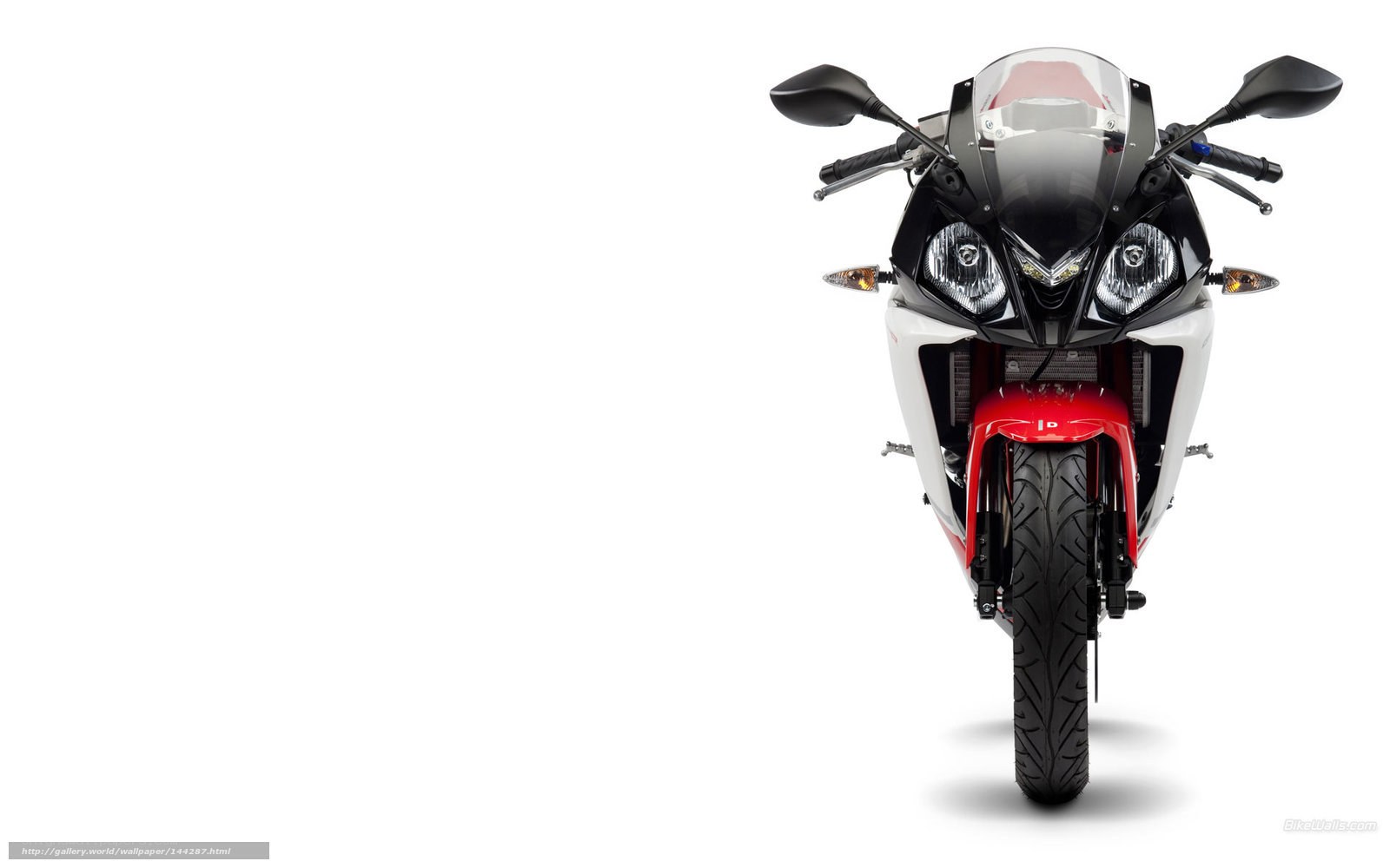front view of sport motorcycle