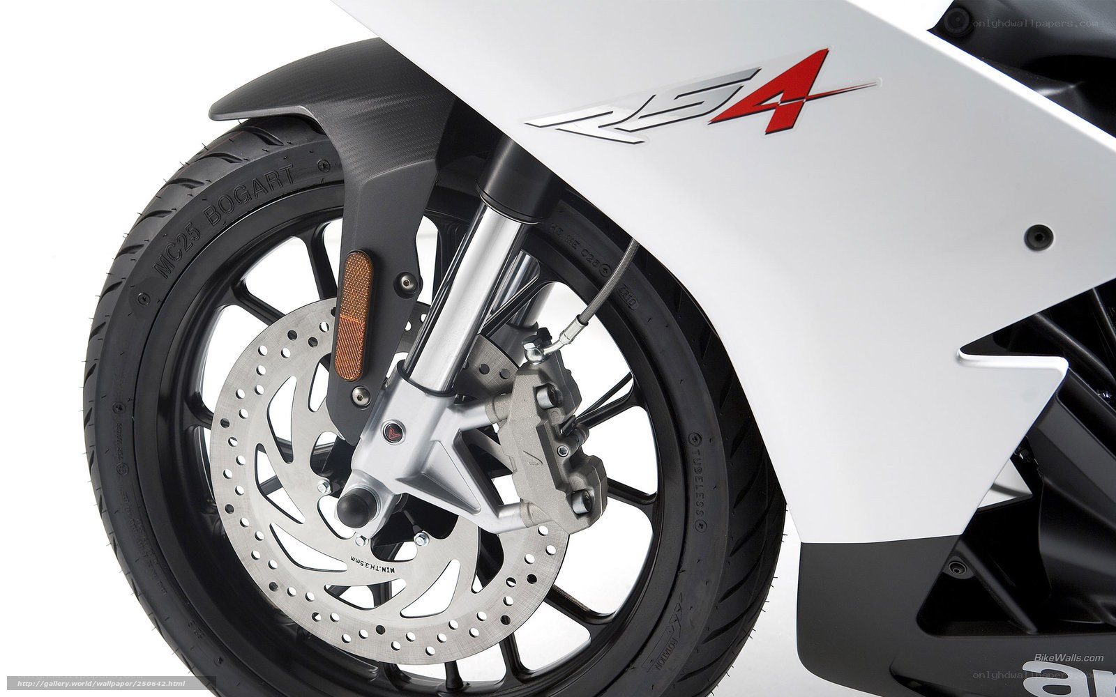 front wheel of a motorcycle