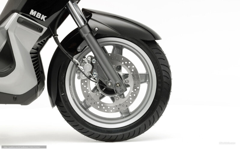 Front Wheel of a Scooter