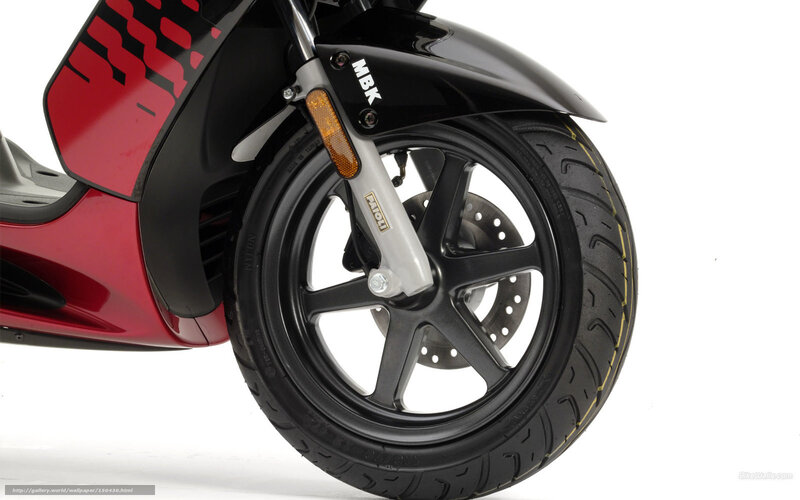Front Wheel of Scooter