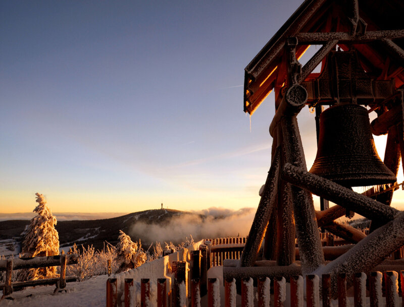 Frost-covered Bell Tower