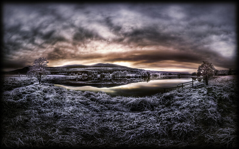 Frost-covered Landscape — Gray