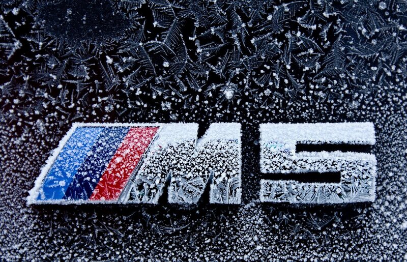 Frost-covered M5 Emblem