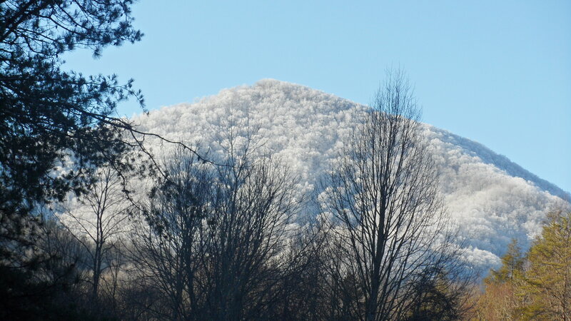 Frost-covered Mountain