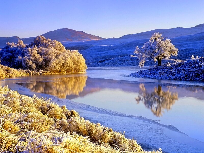 Frost-covered River Landscape