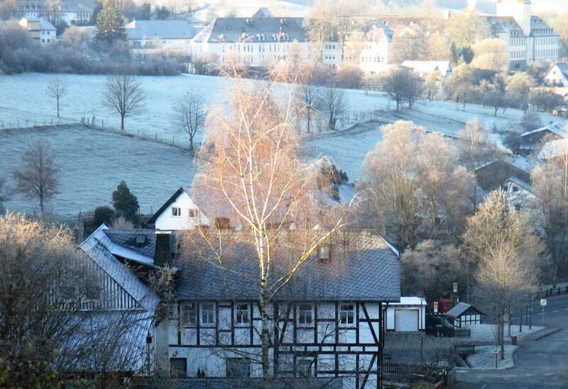 Frost-covered Village — White, Cold