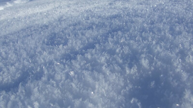 Frost Crystals on Snow — White, Cold, Winter