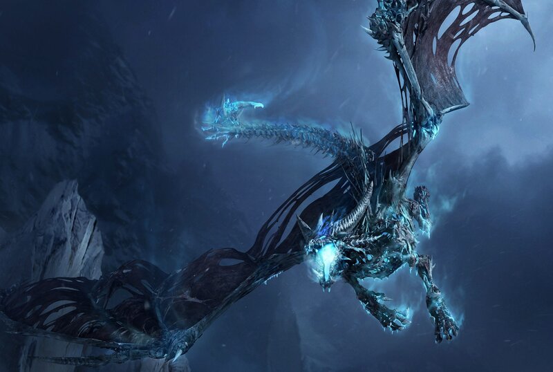 frost dragon in flight