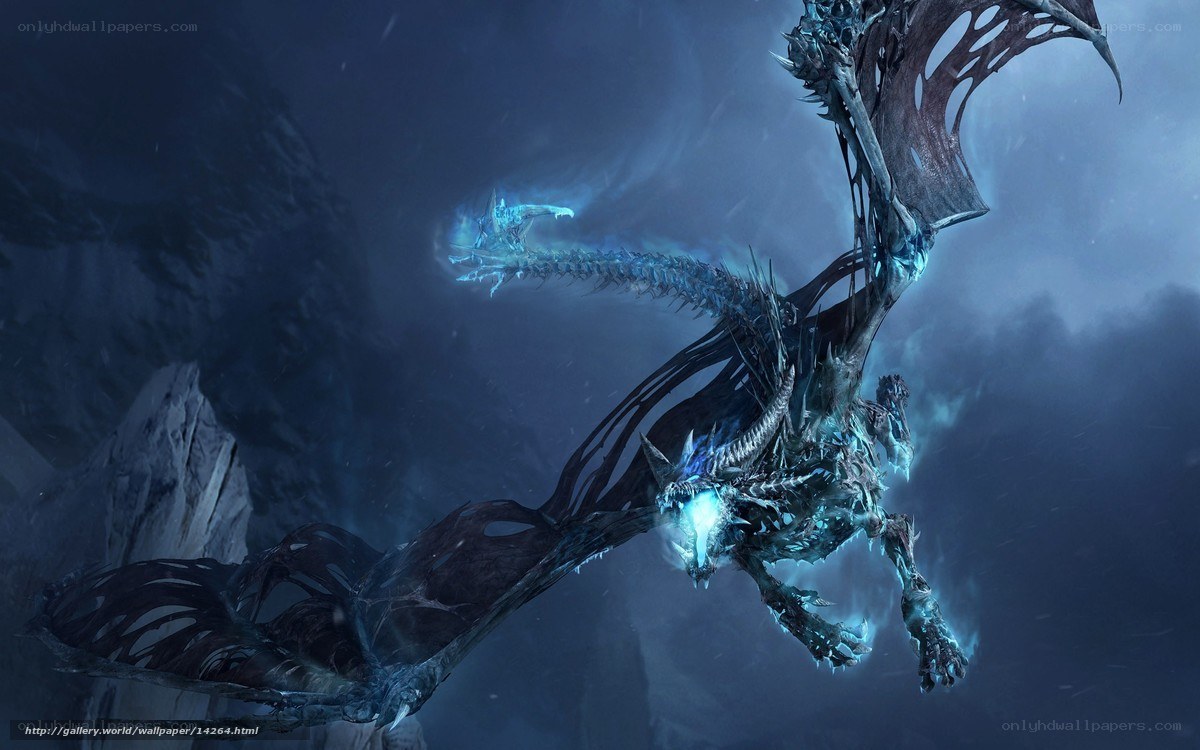 frost dragon in icy cave