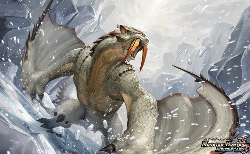 Frost Dragon in Snow — White