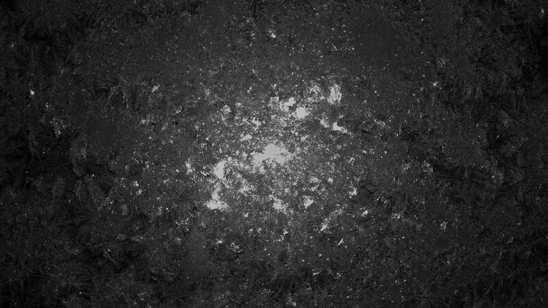 Frost Pattern on Glass — Black