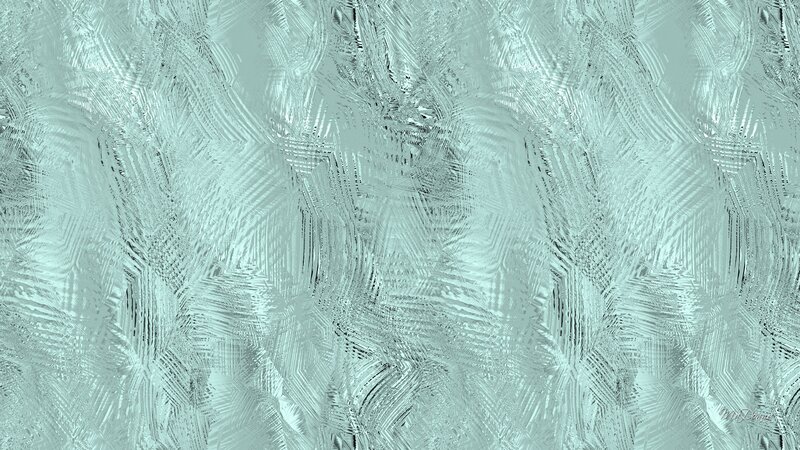 Frost Pattern on Glass — Teal