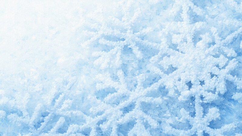 Frost Pattern on Glass — White, Cold